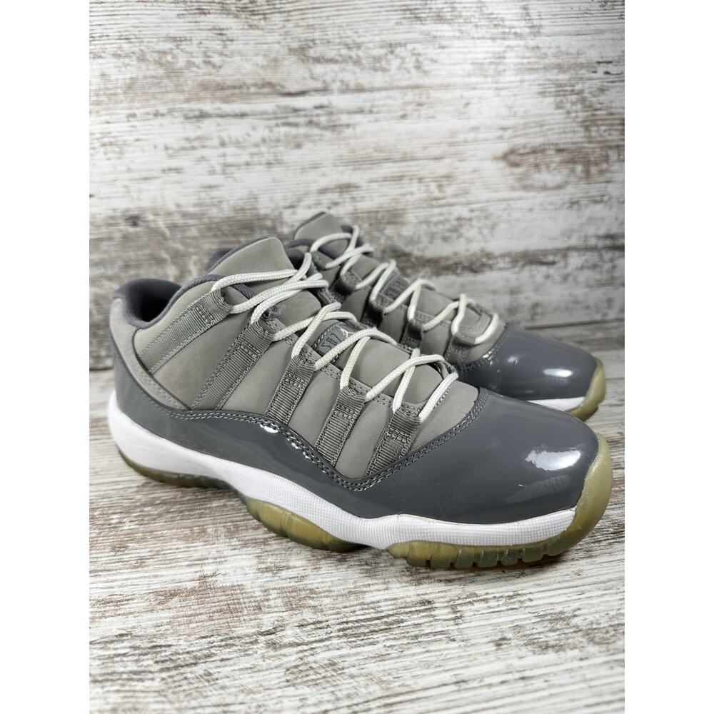 Youth Nike Air Jordan 11 XI Retro Low GS Cool Gray Sneakers Sz 5.5Y EUC!